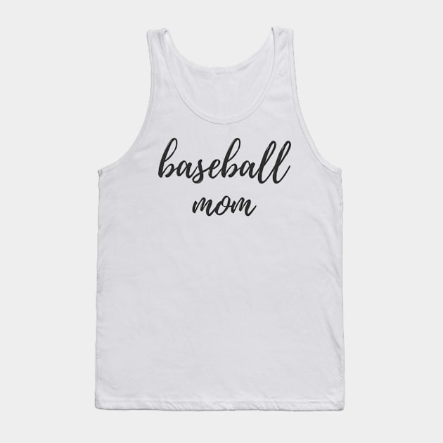 Baseball Mom, Baseball Shirt for Mom Tank Top by sarsia